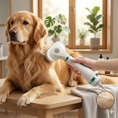 PETZU AirBrush™ | Secador y Cepillo 2 en 1 para Mascotas