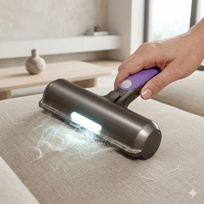 Rodillo Quitapelos PETZU™ con Luz LED | Limpieza Precisa para Sofás y Ropa