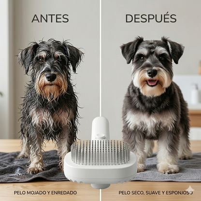 PETZU AirBrush™ | Secador y Cepillo 2 en 1 para Mascotas