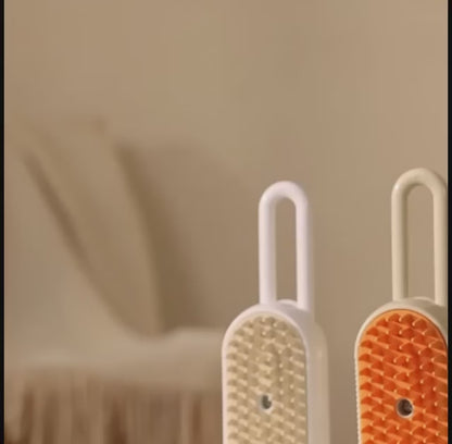 PETZU SteamCare™ | Cepillo de Vapor Anticaída para Mascotas