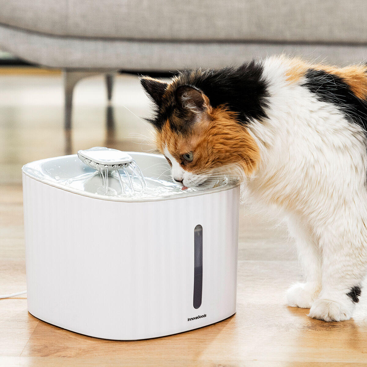 Fuente Automática PETZU DrinkFlow™ – Hidratación Inteligente para Perros y Gatos